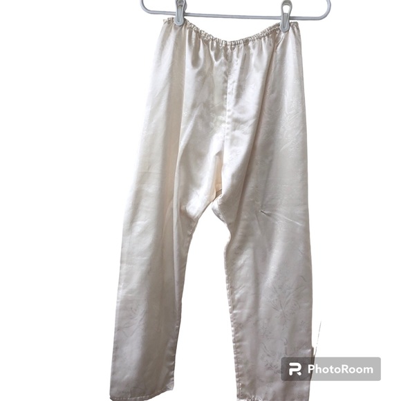 Kathyrn Ivory Satin Pajama Pants - Picture 4 of 11
